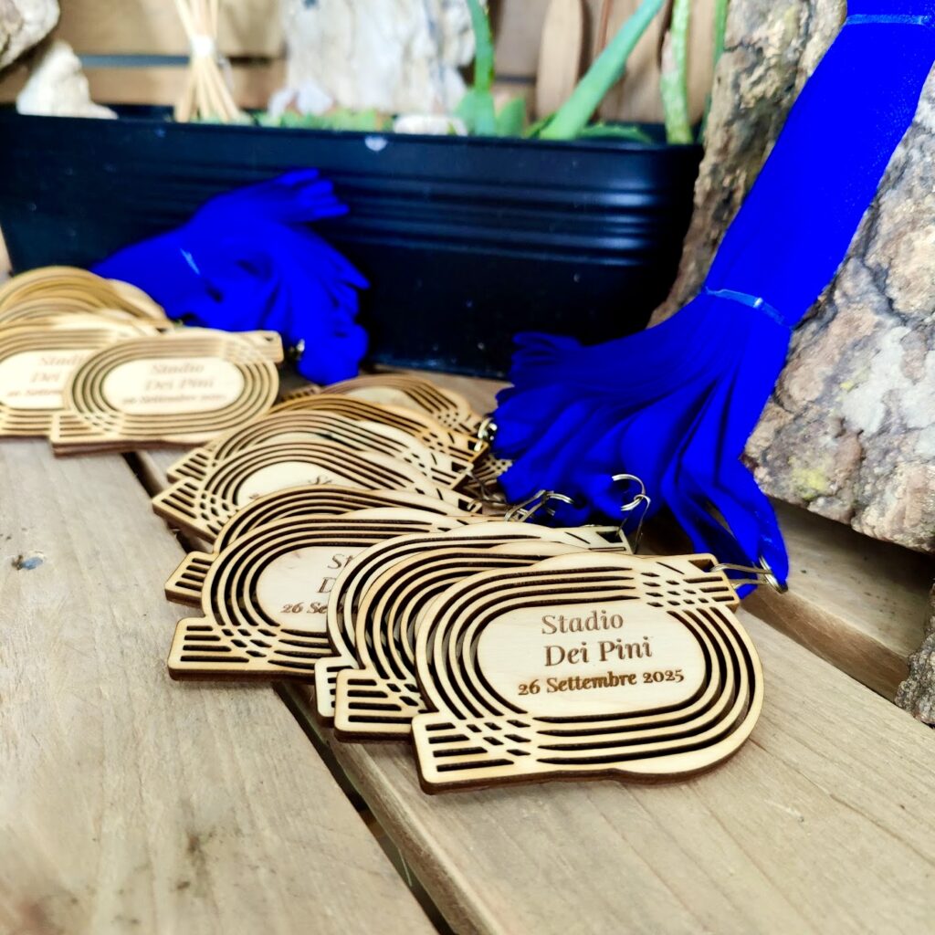 Medaglie personalizzate legno pista atletica